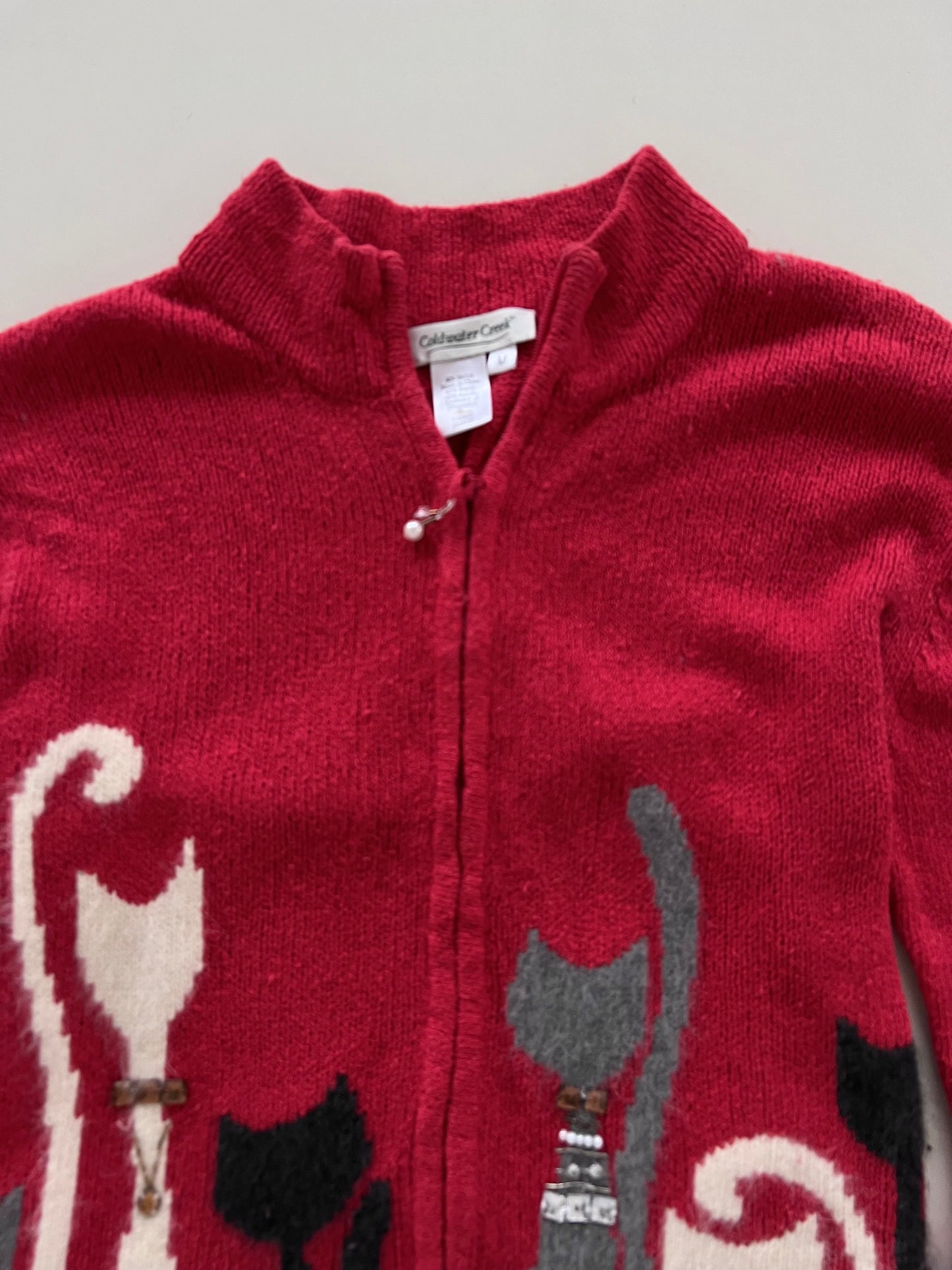 Coldwater Creek Embroidered Zipper -Bust 42