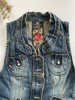 Load image into Gallery viewer, Denim Vest-Bust 28