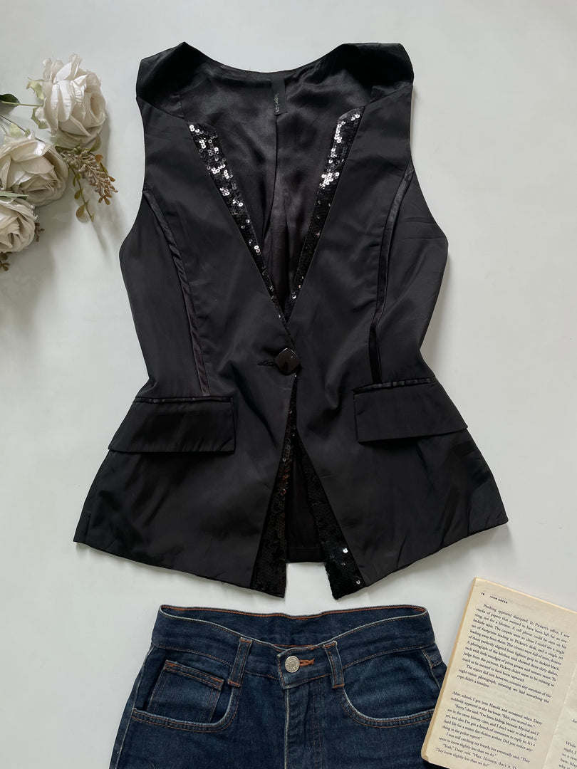 Suger Lips Sequin Waistcoat-Bust 38