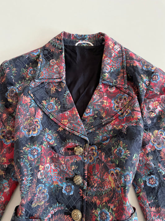 Vintage Jacquard Blazer-Bust 42