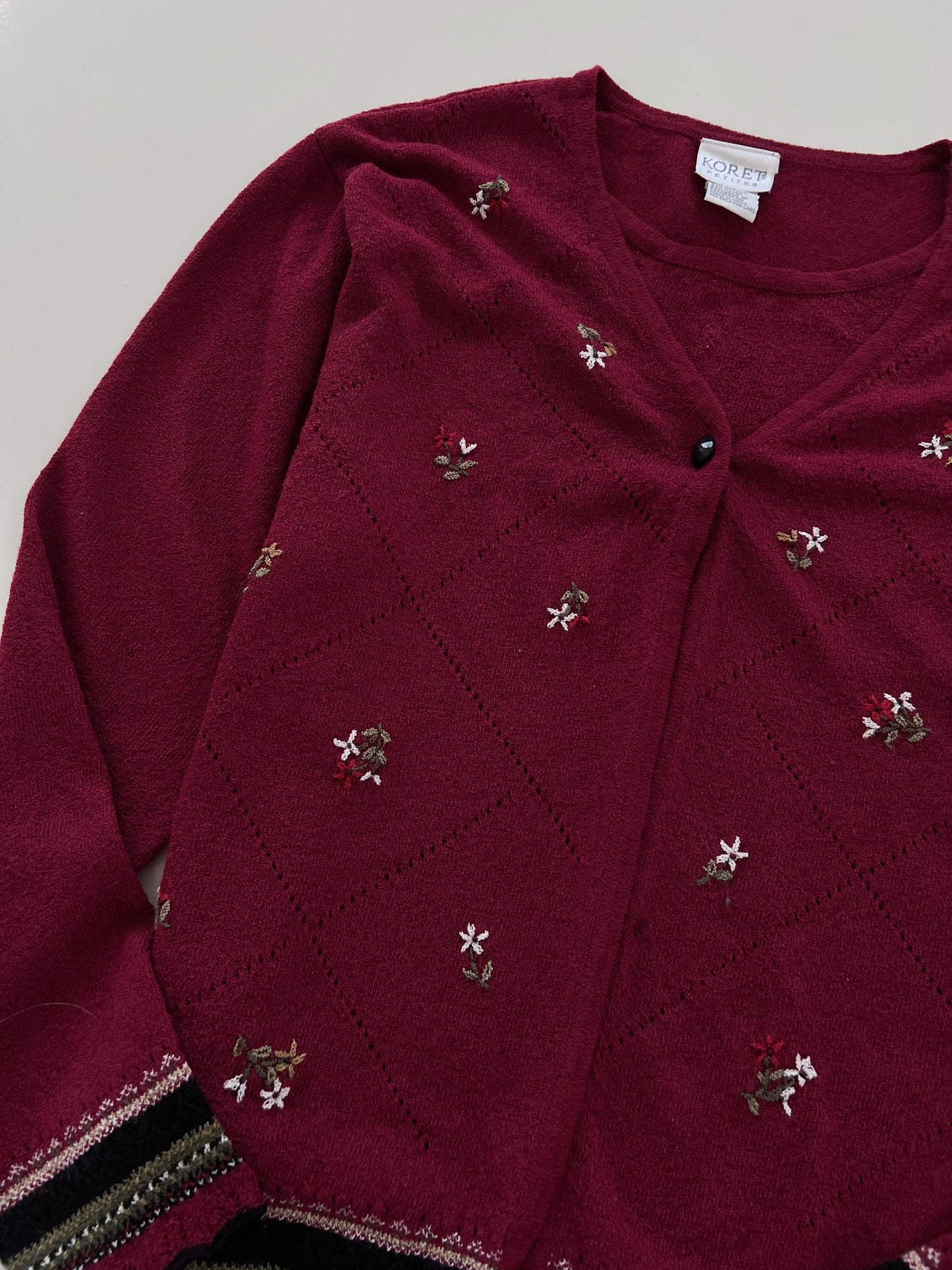 Koret Embroidered Sweater-Bust 40