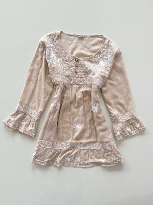 100% Cotton Embroidered Top-Bust 42