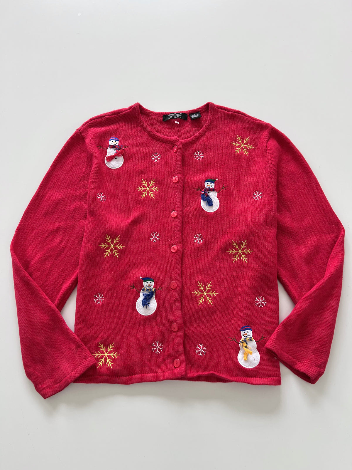 Crystal Kobe Embroidered Christmas Cardigan Sweater-Bust 48