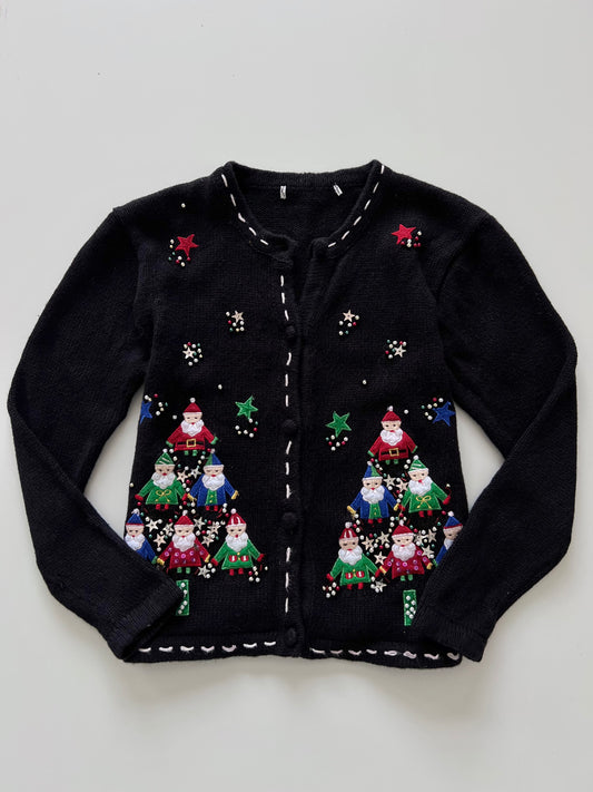 Christmas Embroidered Sweater-Bust 32