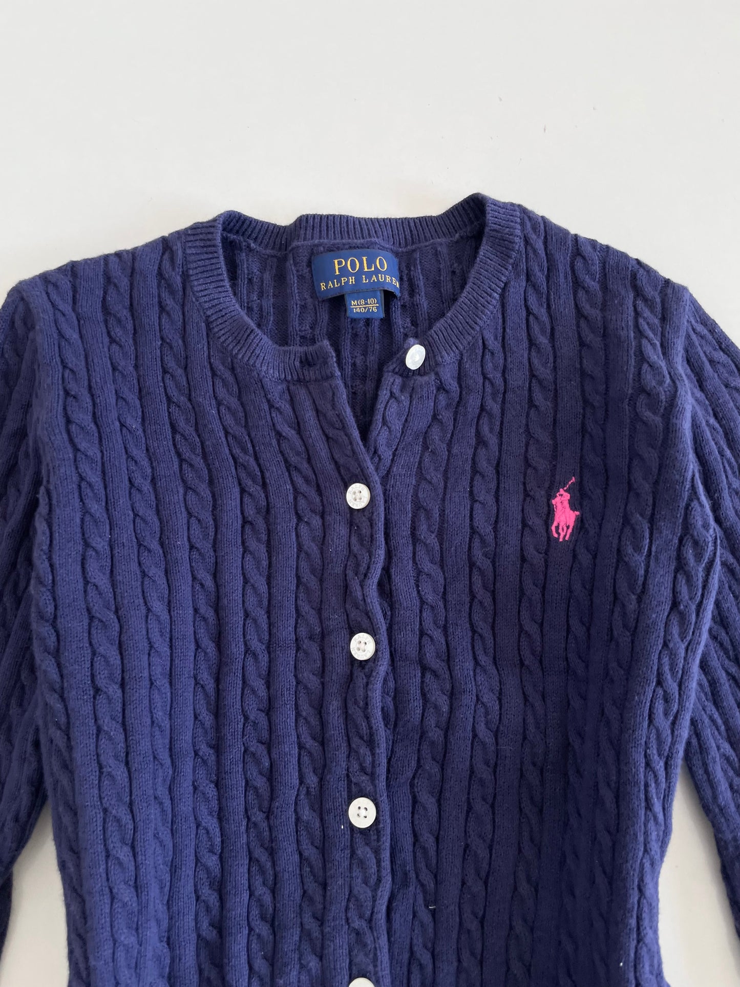 Ralph Lauren 100% Cotton Vintage Cardigan-Bust 28 to 30
