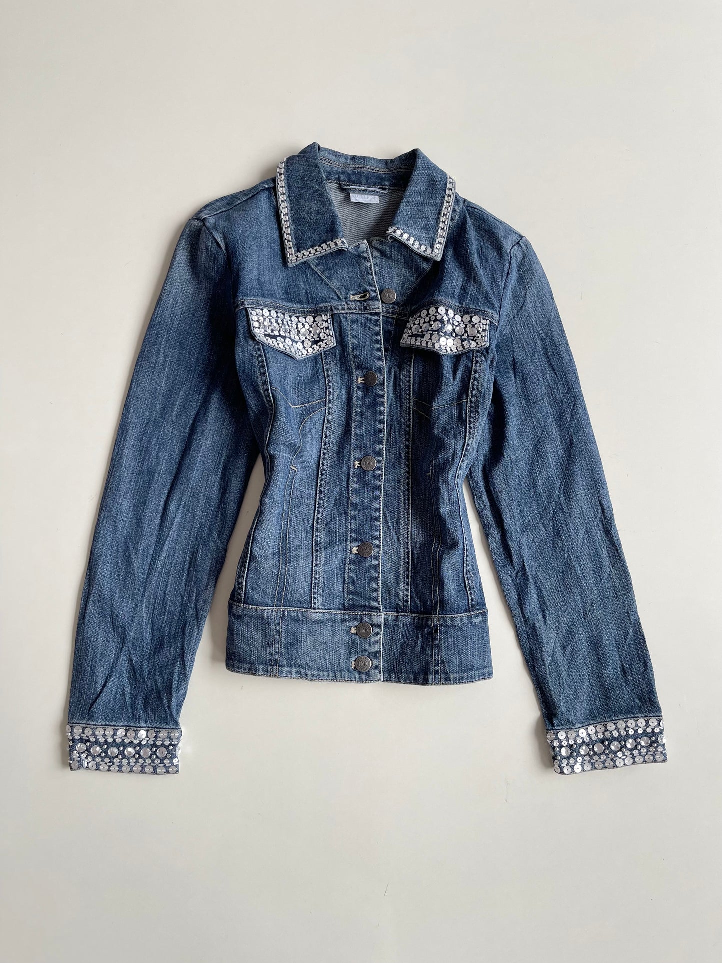 Madeleine Embellished Denim Jacket -Bust 36