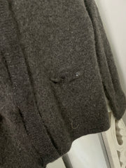 Thick Shimmery Zipper Sweater-Bust 34