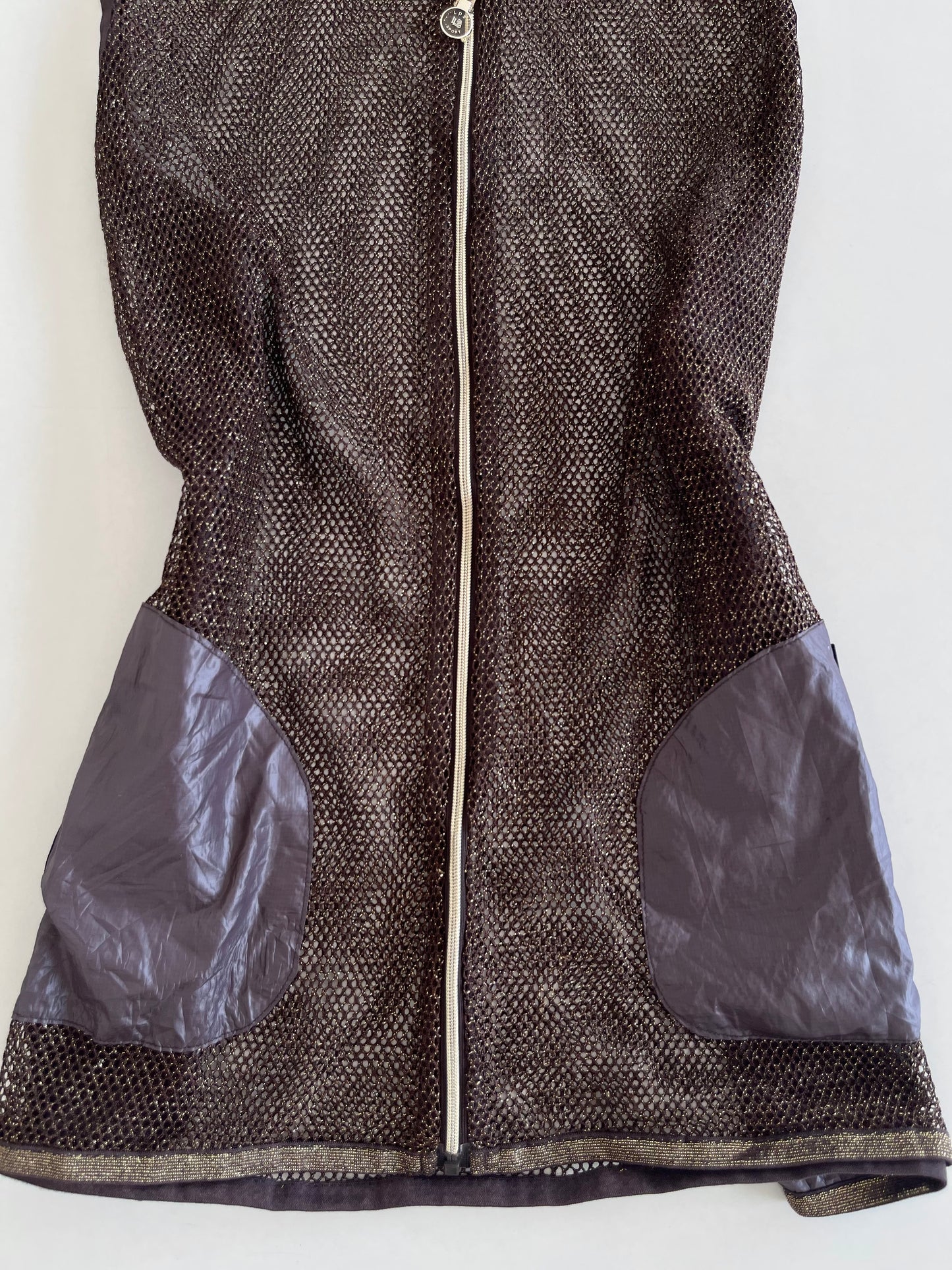 Vintage Mesh Zip Up Top-Bust 38 to 40
