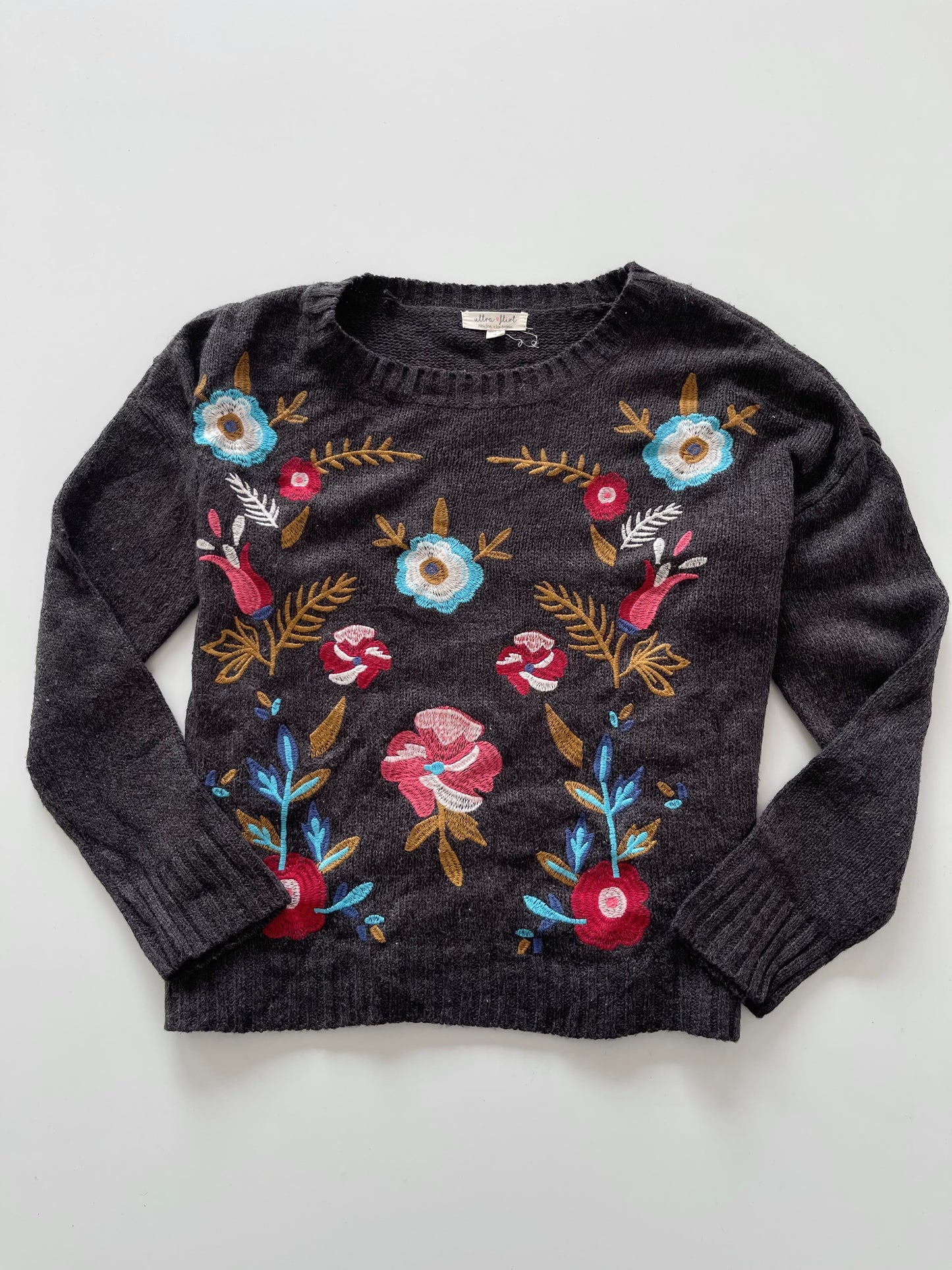 Ultra Flirt Embroidered Sweater-Bust 48