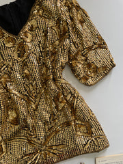 Vintage Heavily Embroidered Top-Bust 44