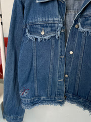 Ten Club Embroidered Denim Jacket-Bust 34
