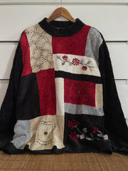 Alfred Dunner Embroidered Vintage Sweater-Bust 52