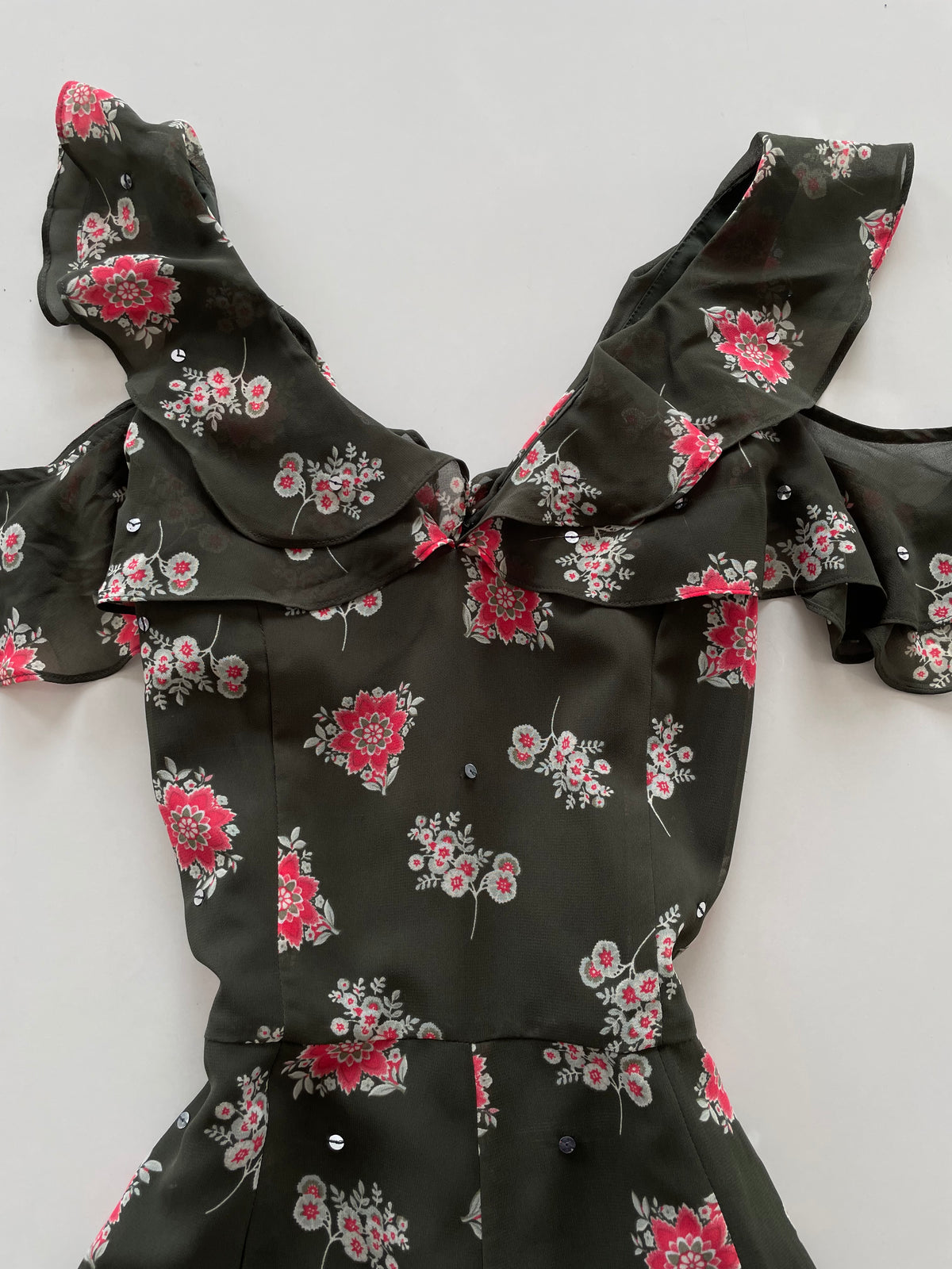 Guess Vintage Floral Romper-Bust 36