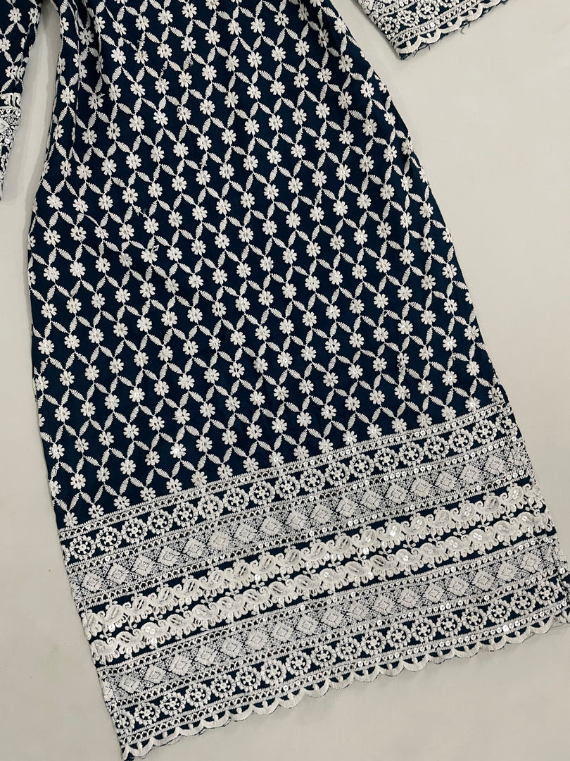 Embroidered Sequin Kurta-Bust 34