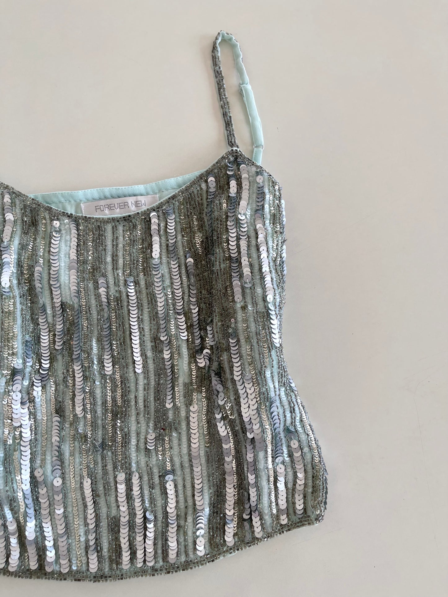 Forever New Sequin Top-Bust 36