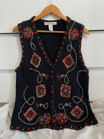 Load image into Gallery viewer, Claudia D Vintage Christmas Sweater Vest-Bust 38
