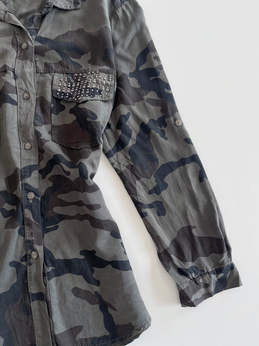 Camouflage Cotton Shirt-Bust 42