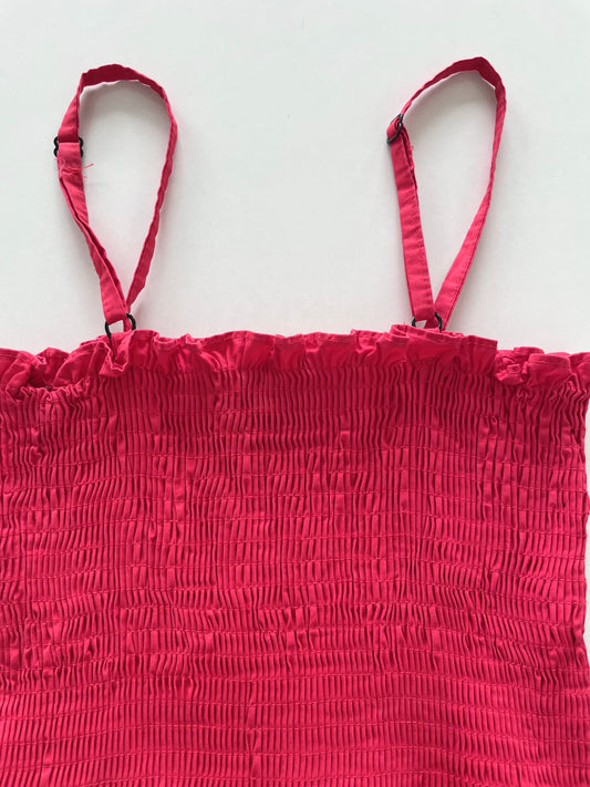 Smocked Red Top-Bust 28 to 30