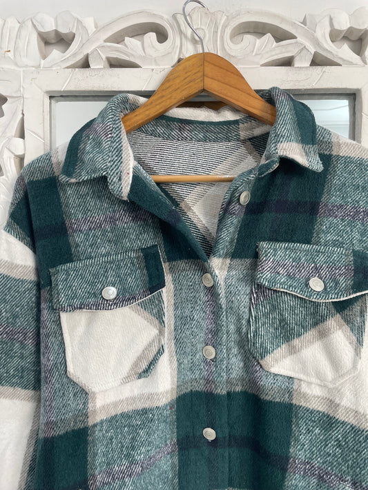 Super Thick Warm Shacket-Chest 44