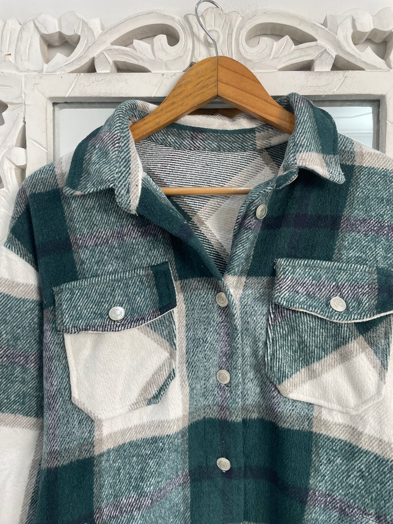 Super Thick Warm Shacket-Chest 44