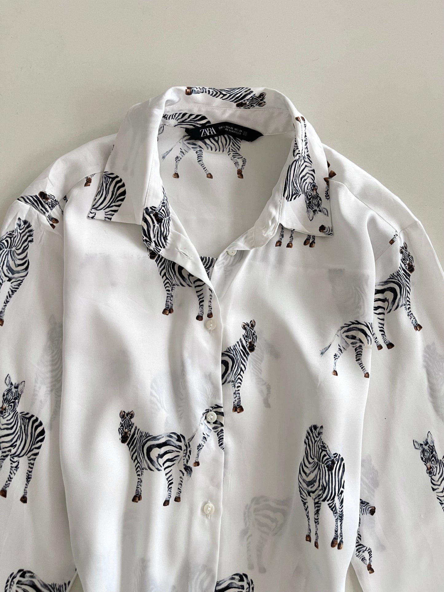 Zara Satin Shirt-Bust 38