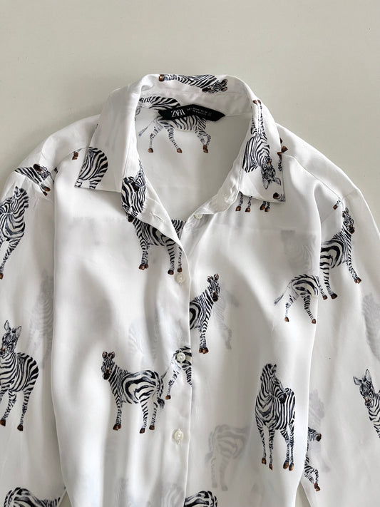 Zara Satin Shirt-Bust 38