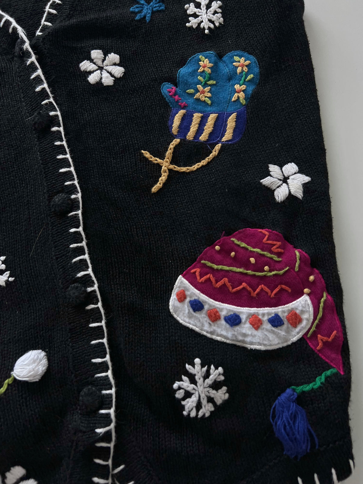 BPDesign Embroidered Christmas Sweater Vest-Bust 50