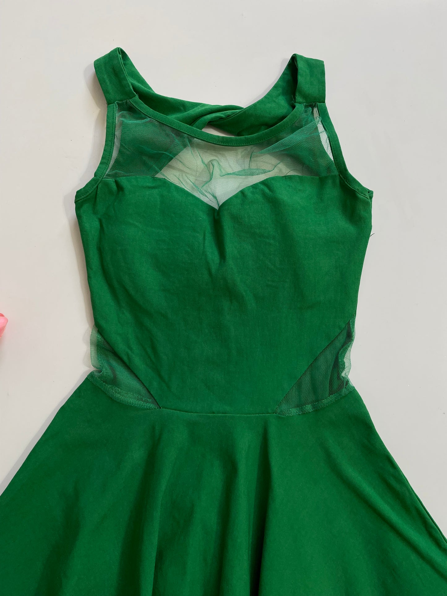 Sweetheart Neck Green Dress-Bust 30 to 32