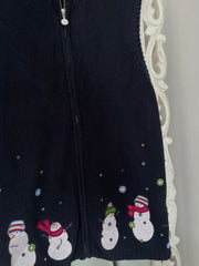 Christopher & Banks Embroidered Christmas Sweater Vest-Bust 50