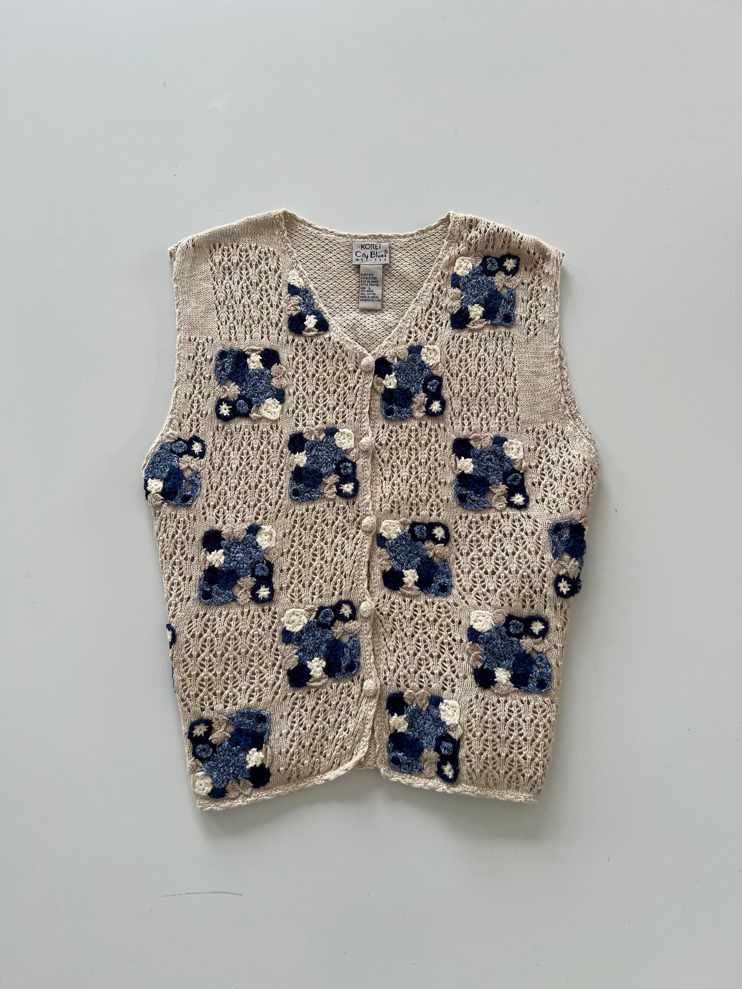 Koret City Blues Embroidered Sweater-Bust 42