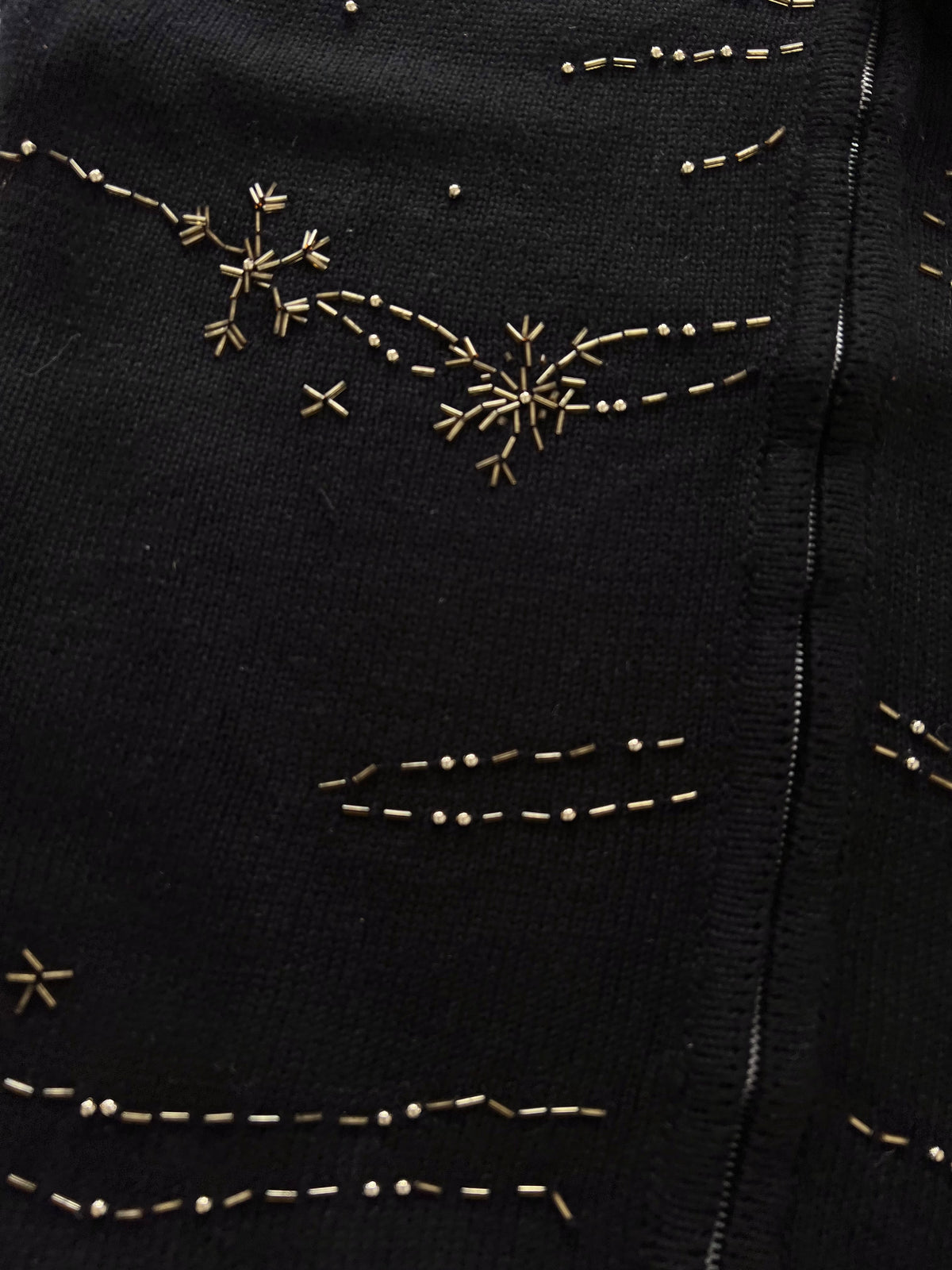 KEREN Hart Embroidered Vest Zipper Sweater-Bust 50