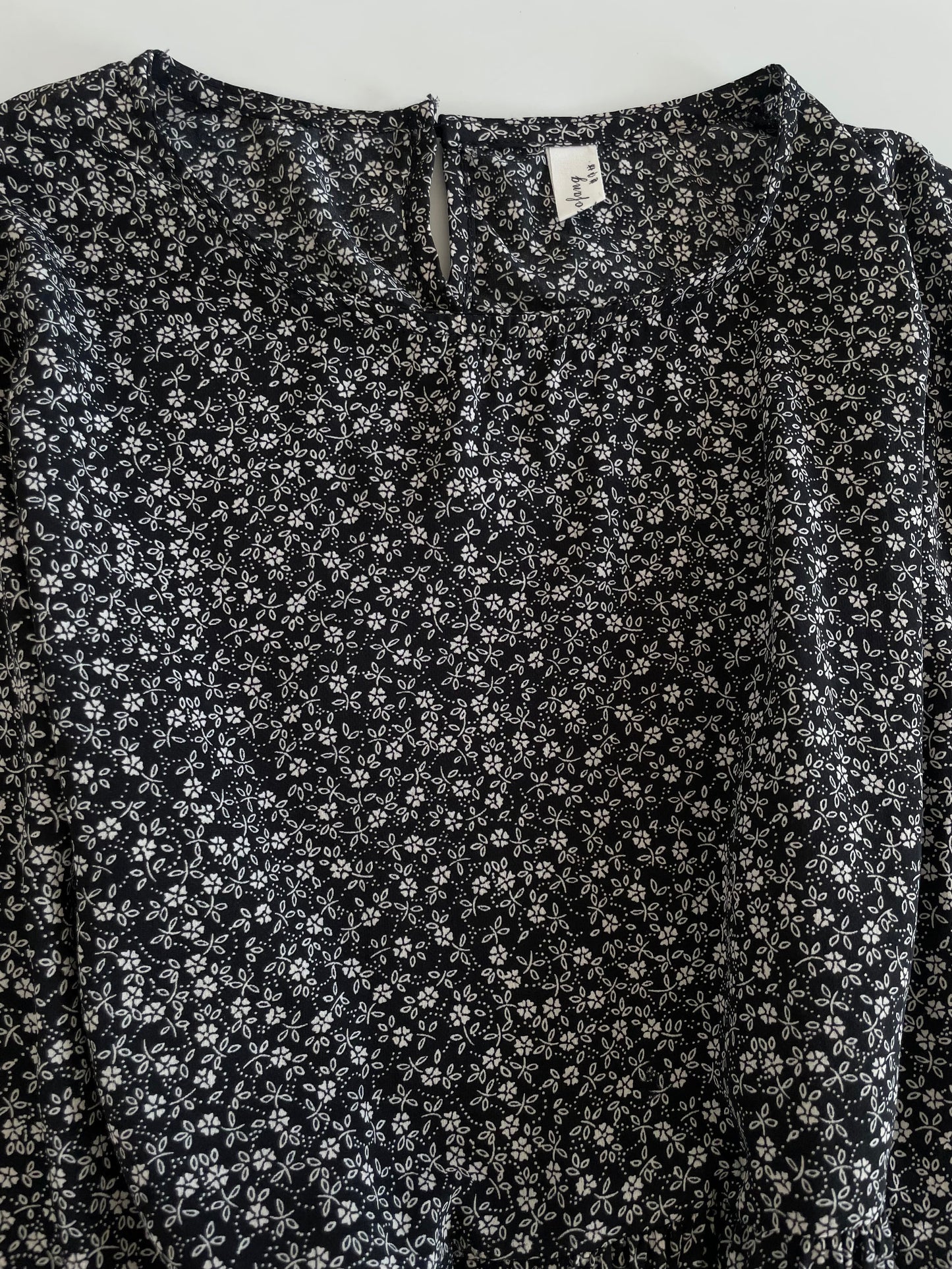 Black Floral Dress-Bust 38