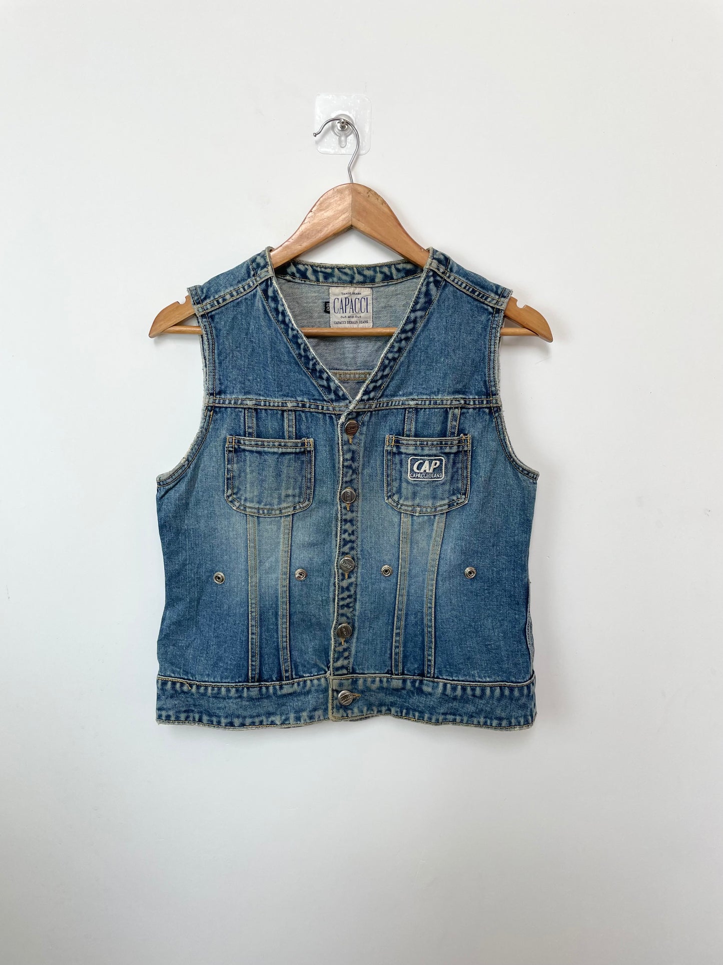 Capacci Denim Vest-Bust 36