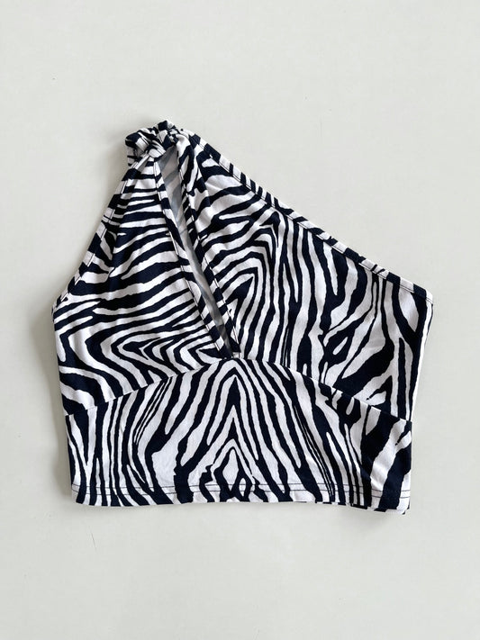 Y2k Zebra Top-Bust 34