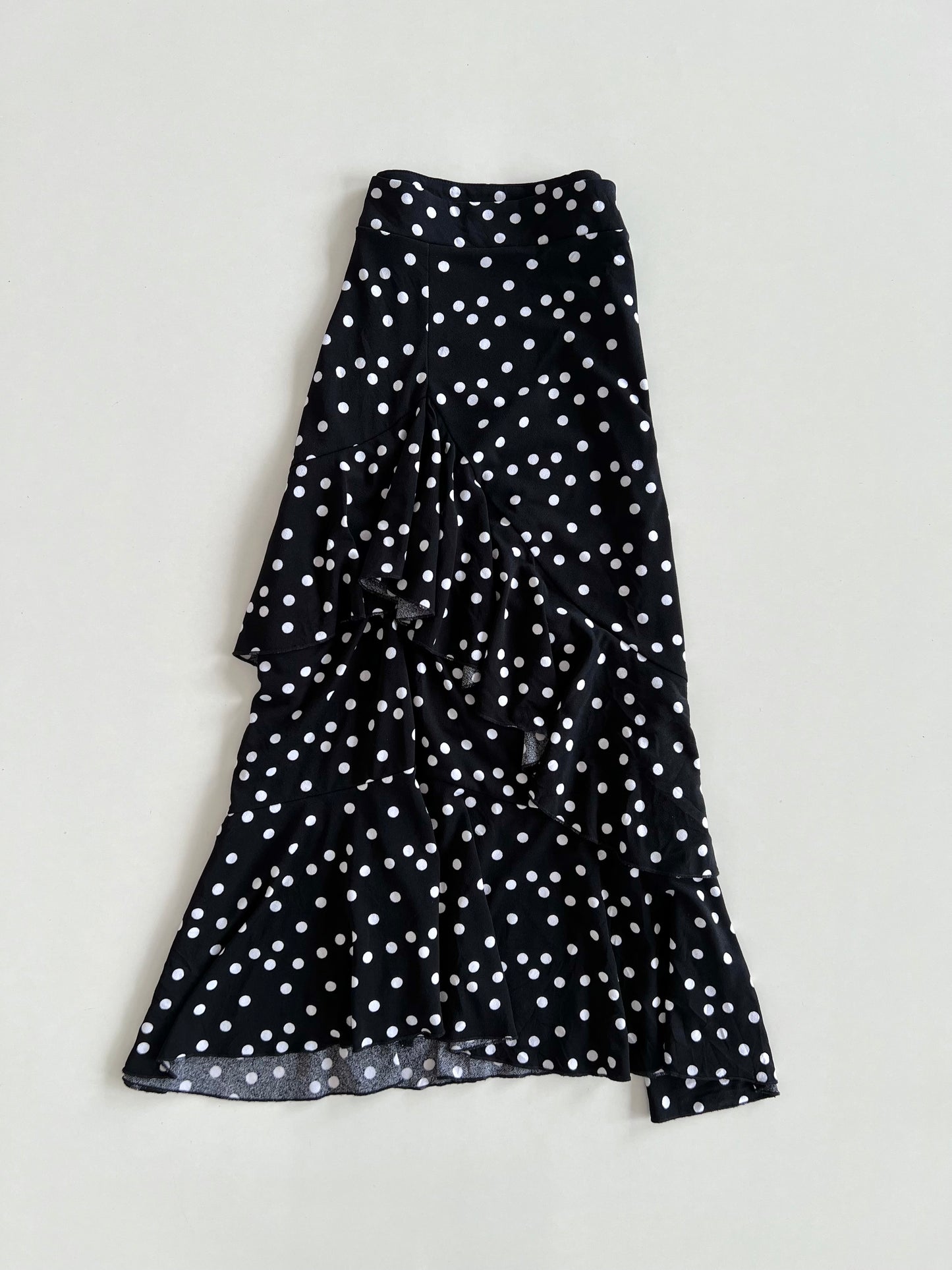 Polka Dot Ruffle Skirt-Waist 30