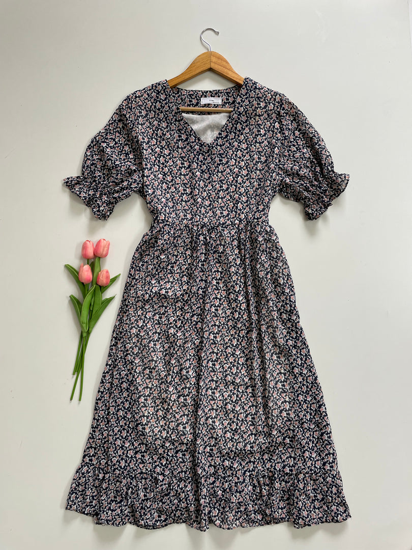 YOM KOREAN FLORAL DRESS - BUST 38