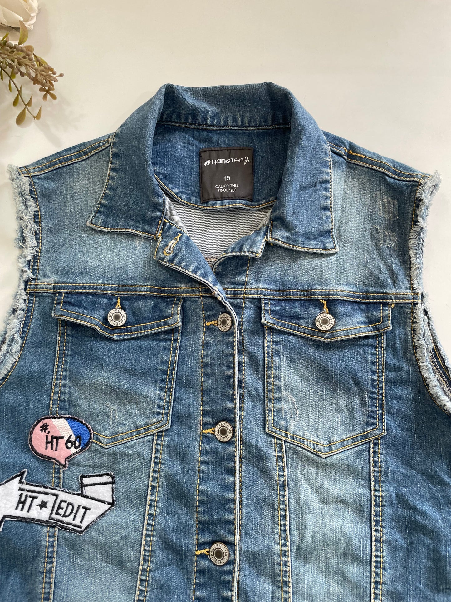 Denim Vest-Bust 40