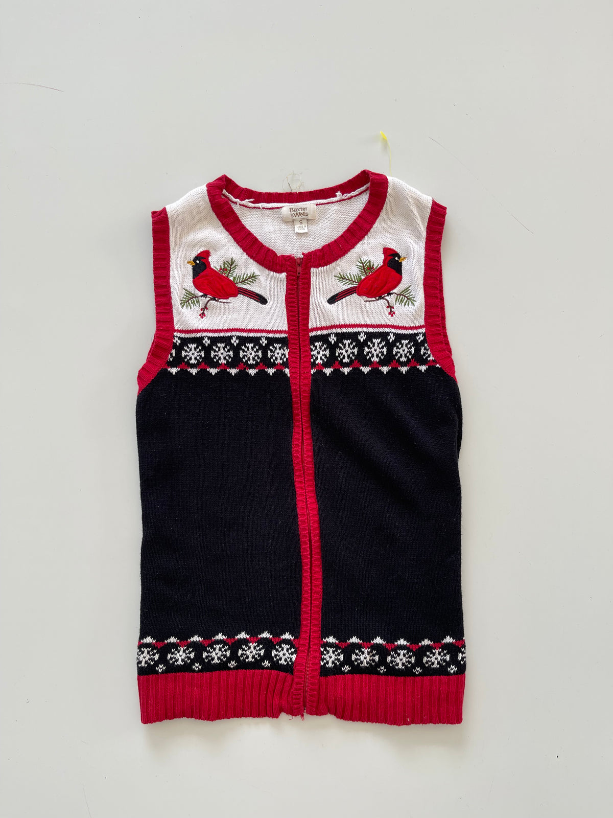 Baxter & Wells Hand Embroidered Sweater Vest-Bust 36