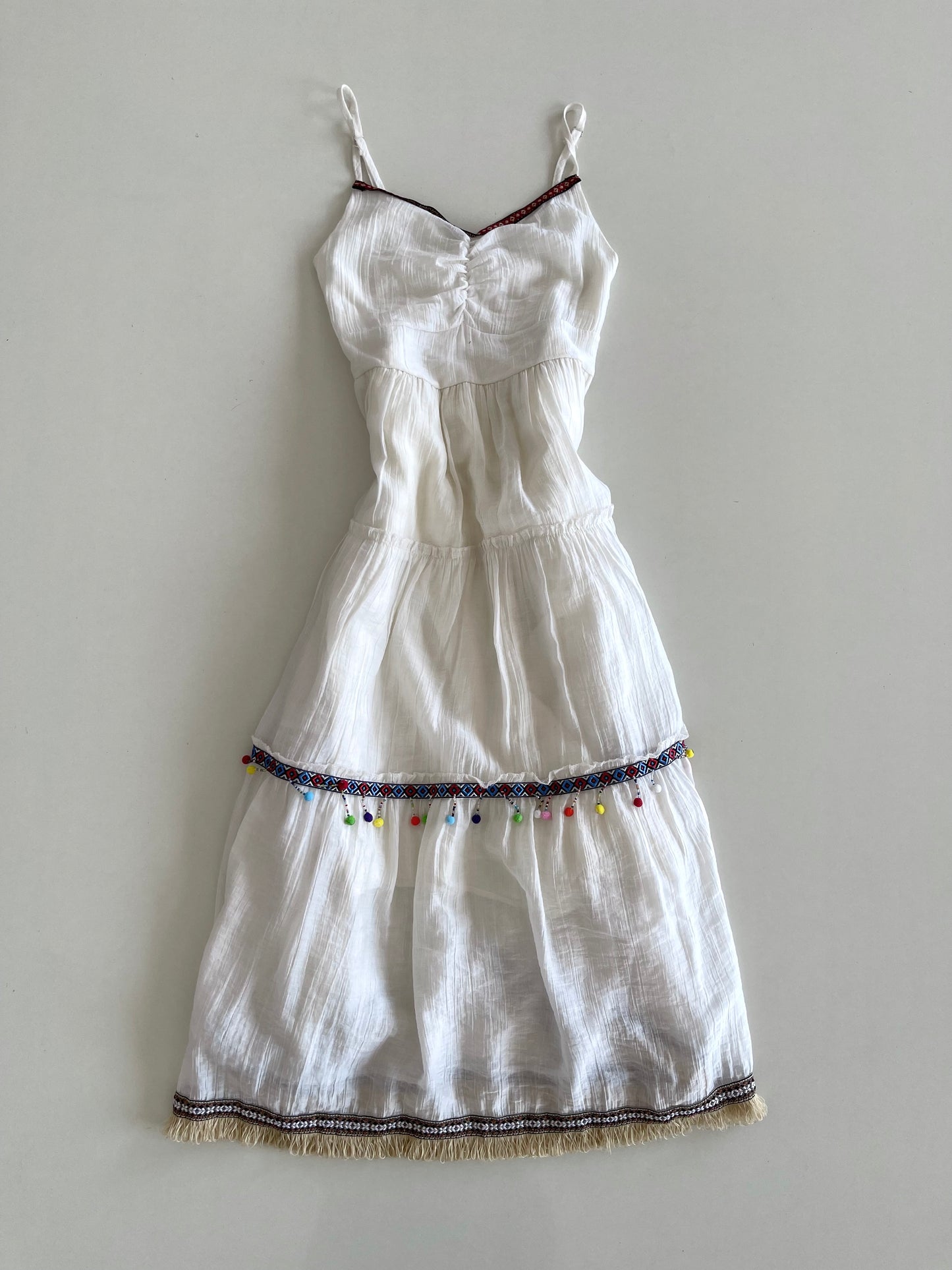 White Slip Dress-Bust 28 to 32