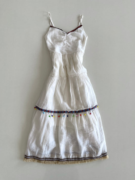 White Slip Dress-Bust 28 to 32