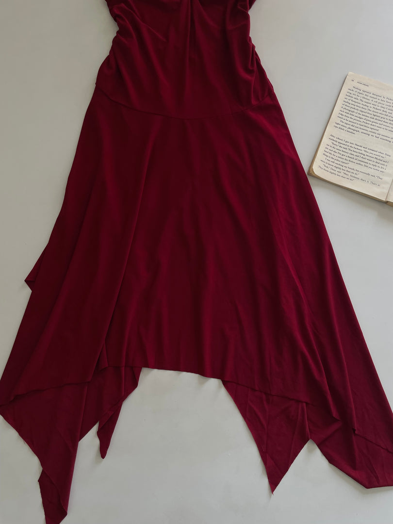 Vintage Asymmetric Blush Dress-Bust 32 to 34