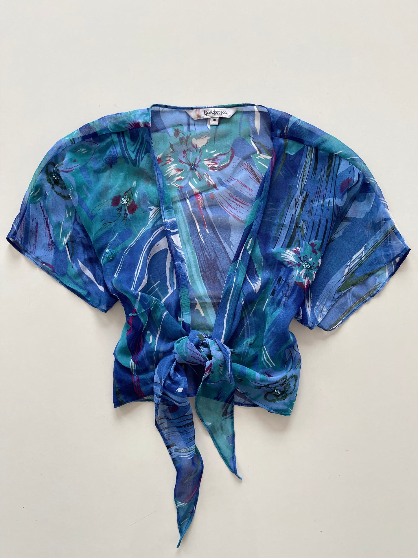 Kaleidoscope Sheer Top-Bust 38 to 40