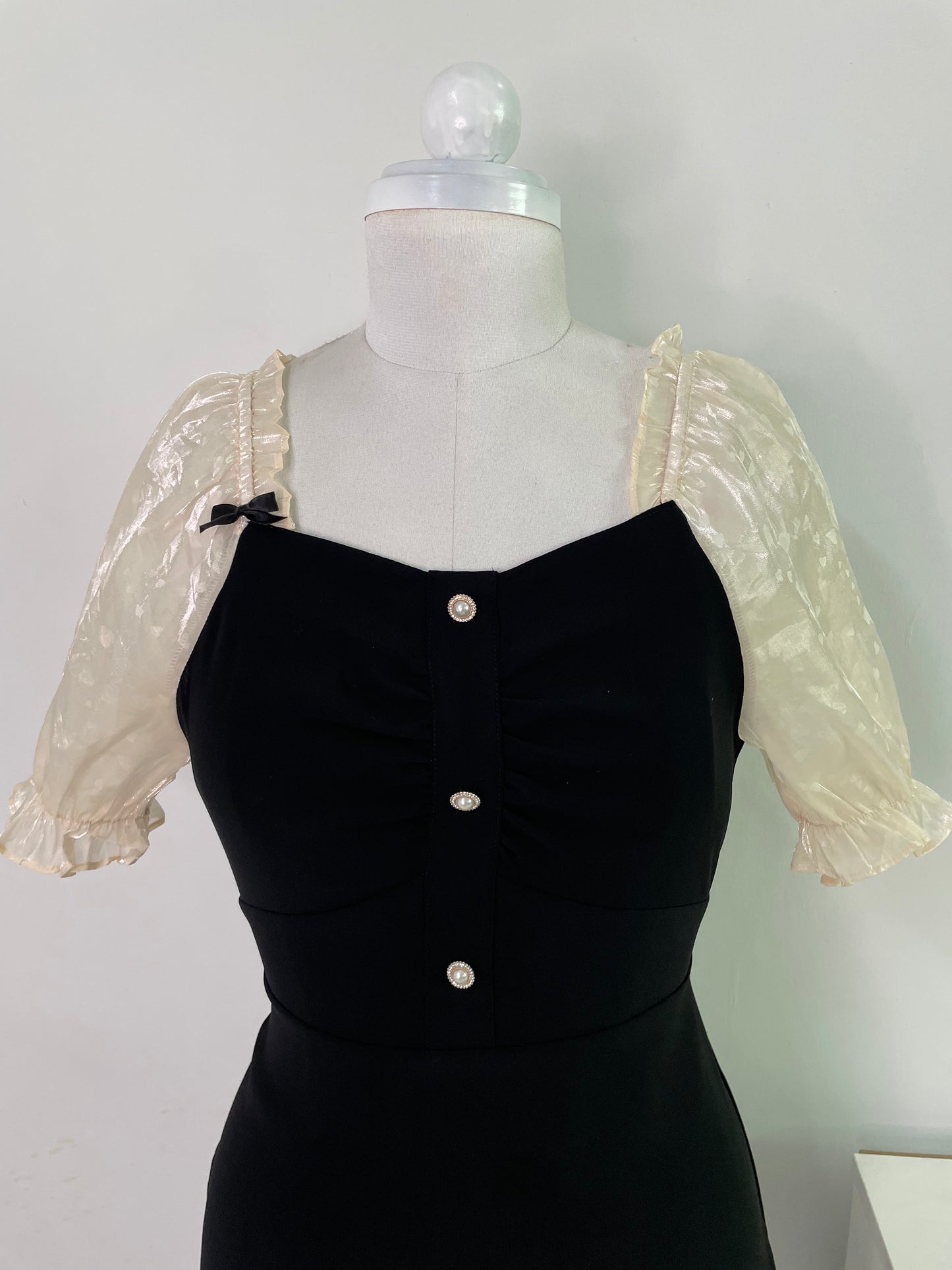Korean bow Dress-Bust 32
