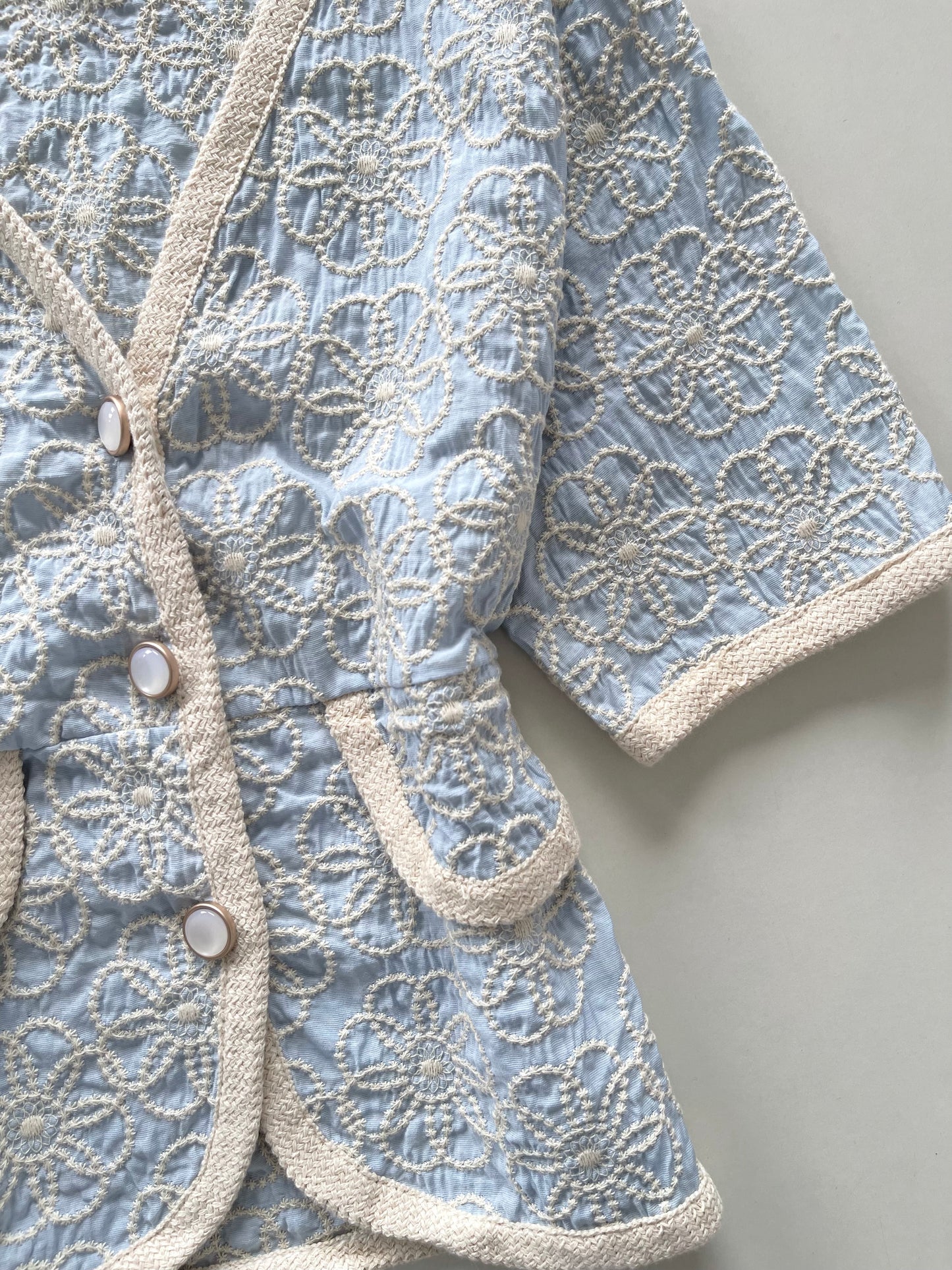 Korean Embroidered Top-Bust 38