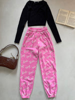 Load image into Gallery viewer, Barbie Fleece Sweatpants- Waist 28 to 30
