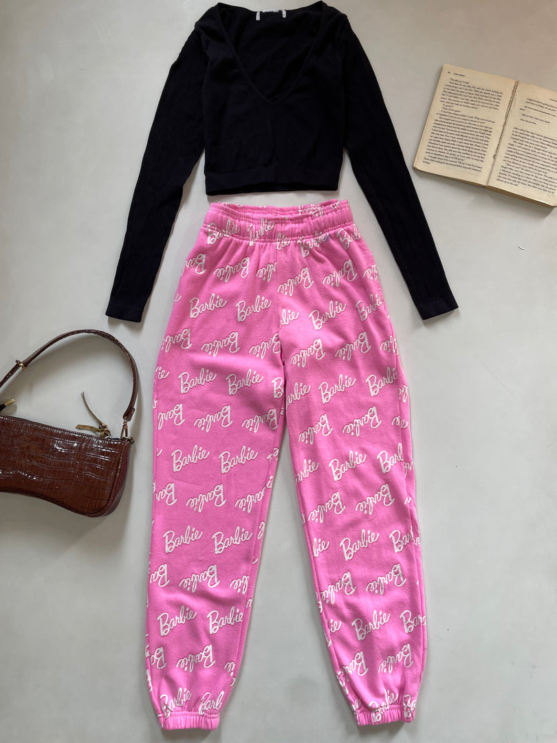 Barbie Fleece Sweatpants- Waist 28 to 30