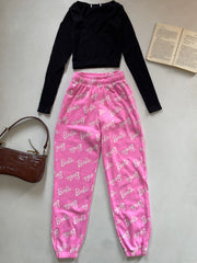 Barbie Fleece Sweatpants- Waist 28 to 30