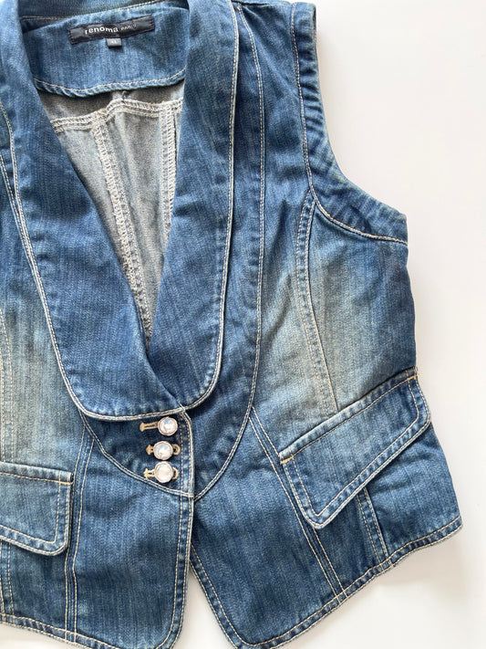 Renoma Denim Waistcoat-Bust 34