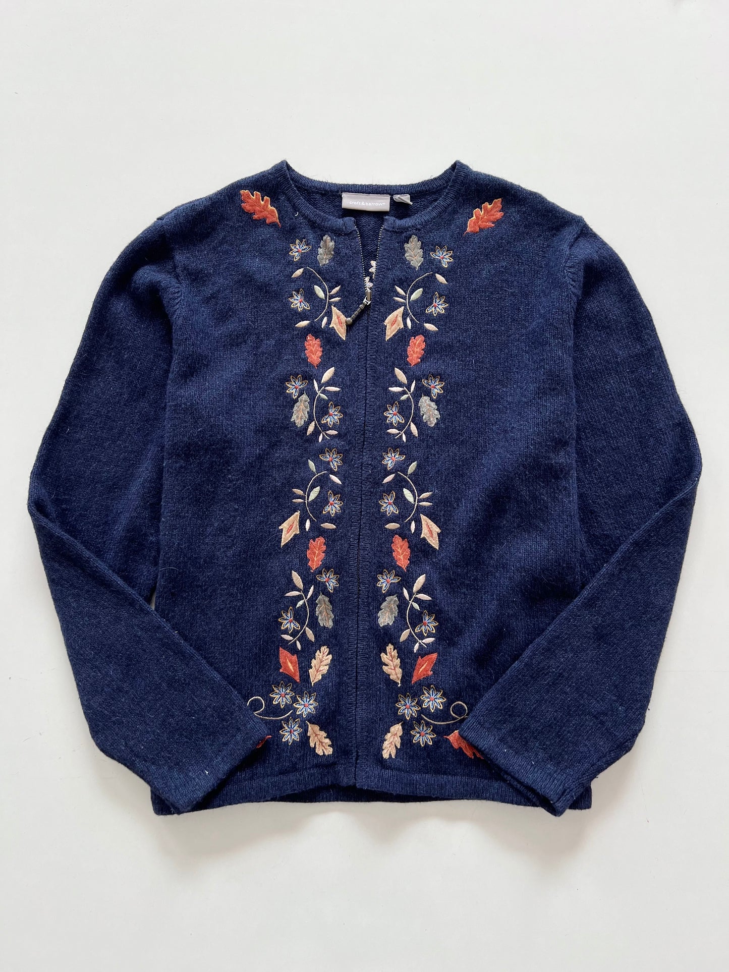 Croft & Barrow Embroidered Zipper-Bust 48