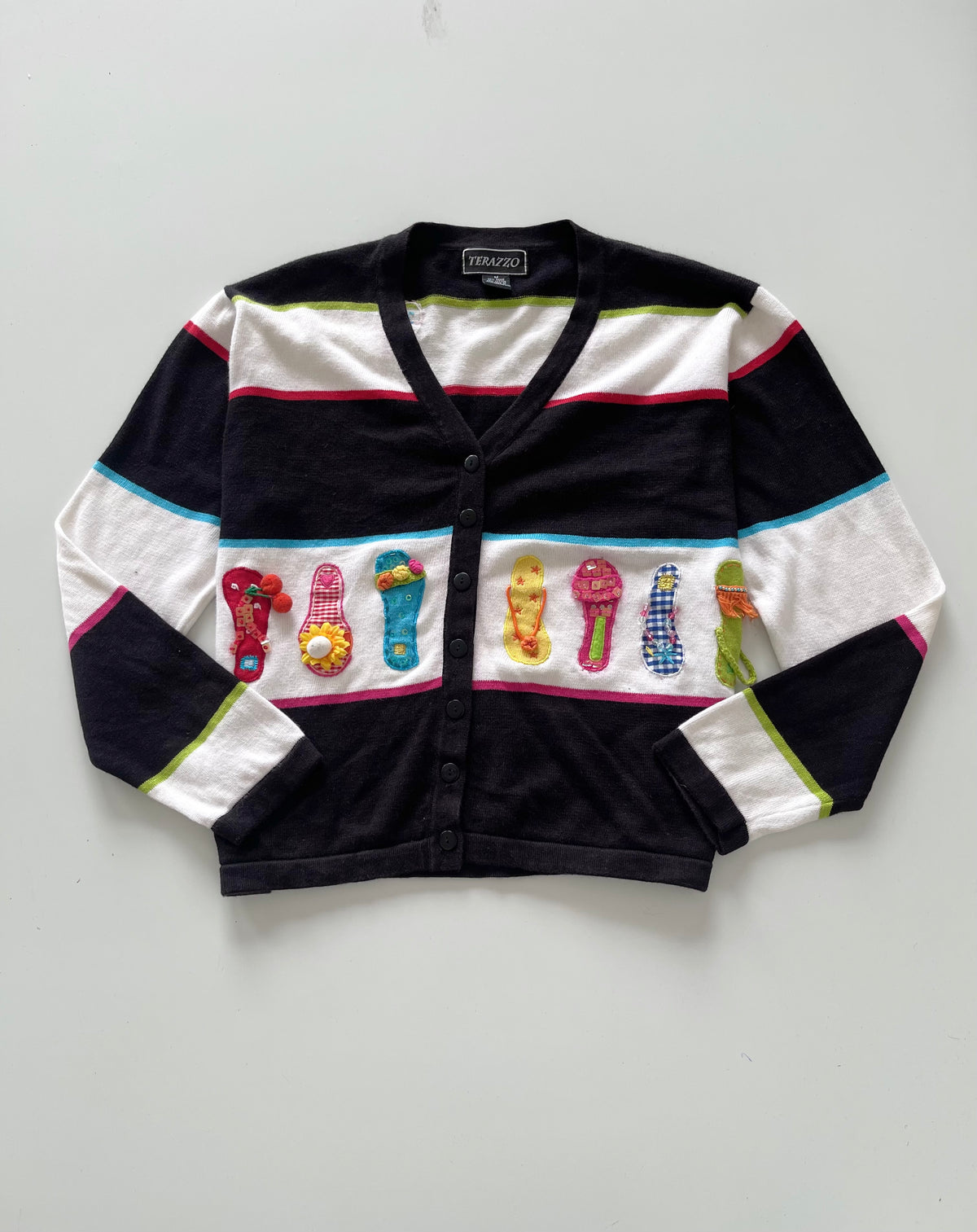 Terazzo Embroidered Sweater-Bust 46
